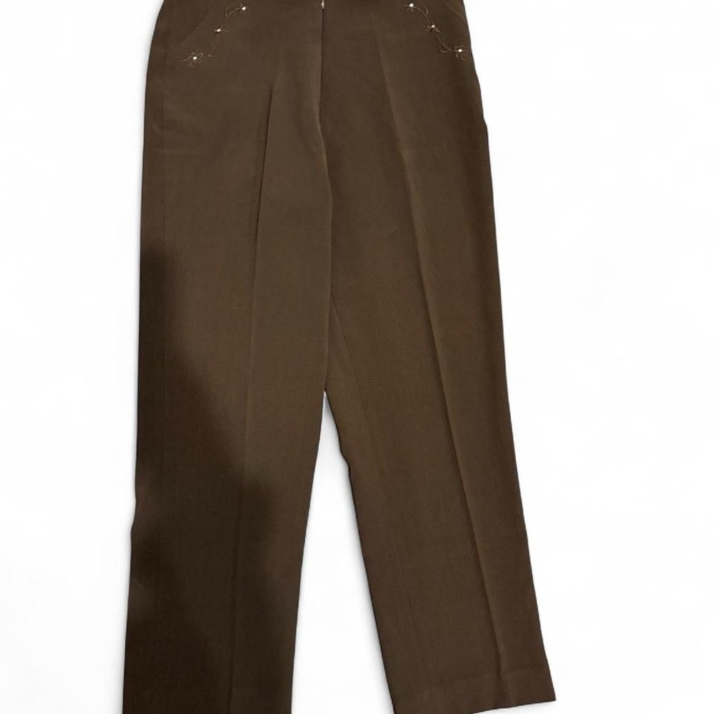 Vintage Elegant Brown Women’s Dress Pants - Size L - NWOT